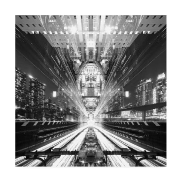 Koji Tajima 'Electro Warp' Canvas Art, 18x18, Trademark Fine Art, Mfr#: 1X08438-C1818GG